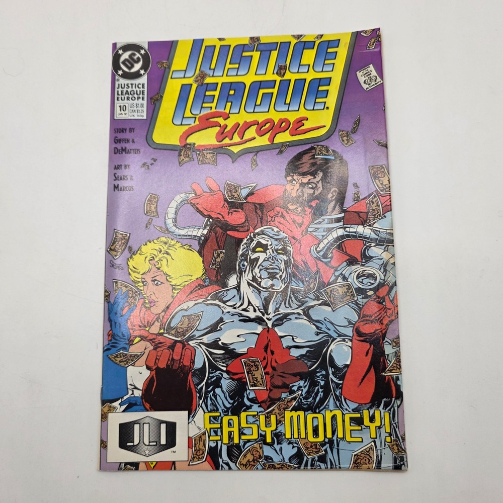 DC Comics Justice League Europe 10 Easy Money Captain Atom Power Girl 1990 JLI